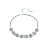 Sonnenblumen-Moissanit-Armband aus 925er Sterling-Silber