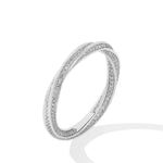 # Eleganter S925 Silber Ring mit Zirkonia, Doppelschicht-Design, strahlend und modern