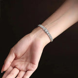 Armband aus 925 Sterling Silber mit 6 mm Breite für Frauen