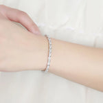 Tennisarmband aus 925er Sterling Silber mit klaren Zirkonia
