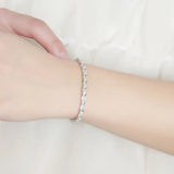 Tennisarmband aus 925er Sterling Silber mit klaren Zirkonia